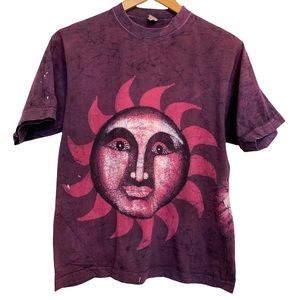 Tie Dye T-Shirt Purple Size Large